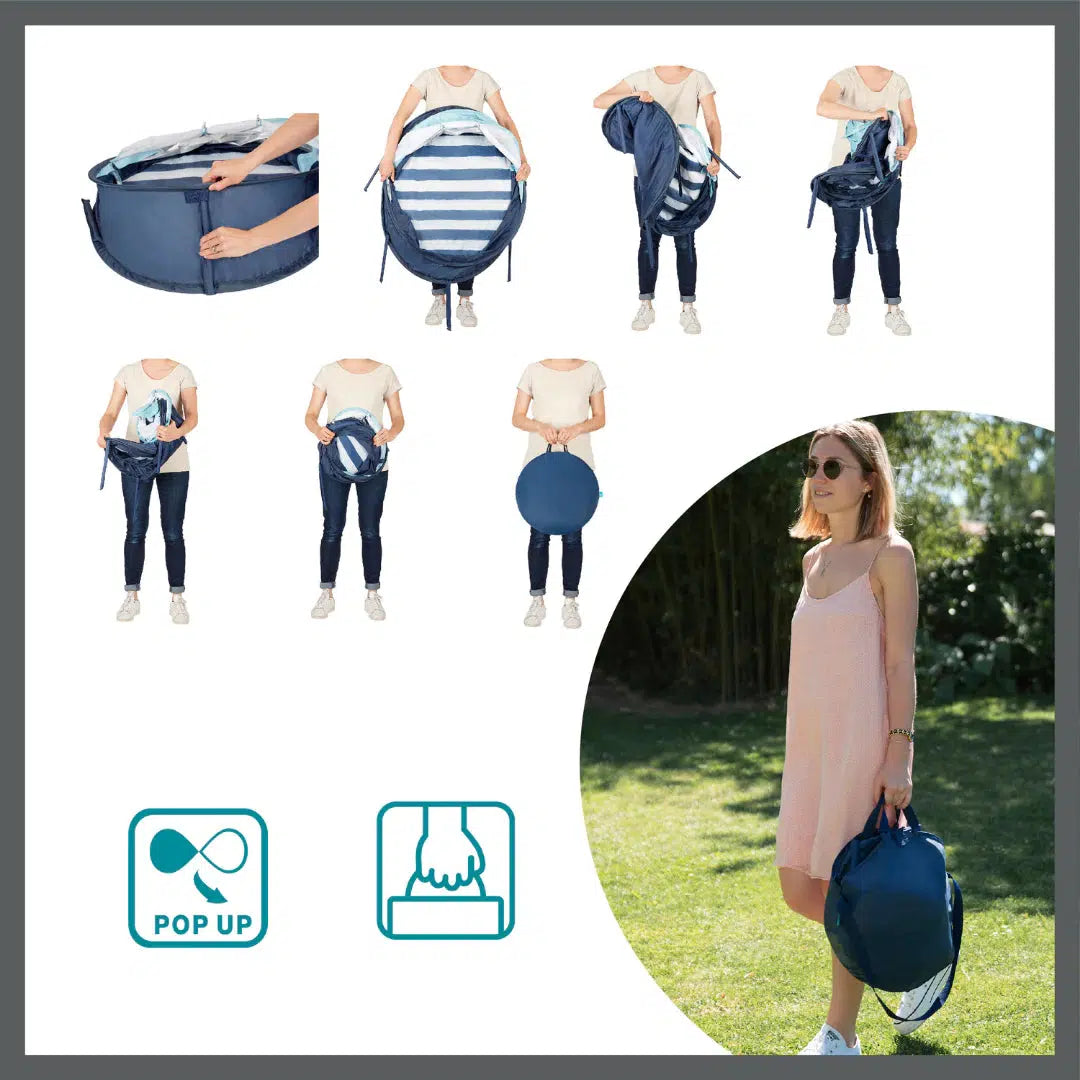 Babymoov 3in1 UV-Zelt – Mariniére Babyni – UV-Zelt – MamaMilla