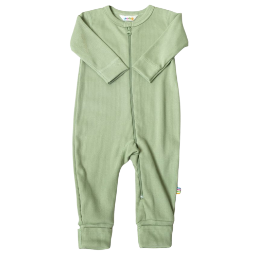 Joha nachtjapon van biologisch katoen met magische voetjes - Mintgroen - Nachtkleding - MamaMilla