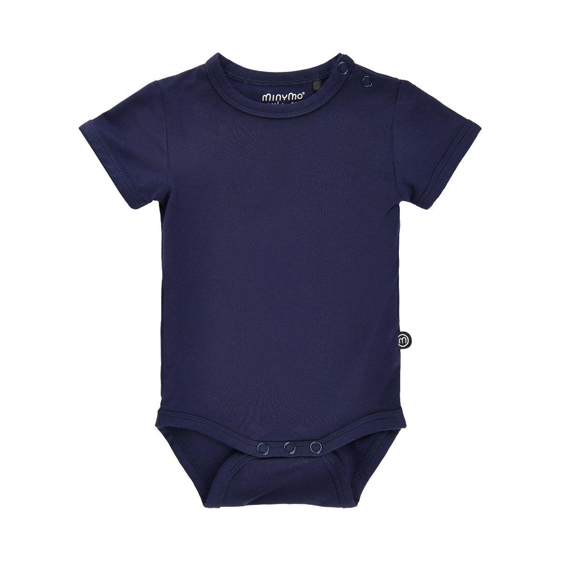 Minymo-Body mit kurzen Ärmeln aus Bambus – Dunkelblau – Body – MamaMilla