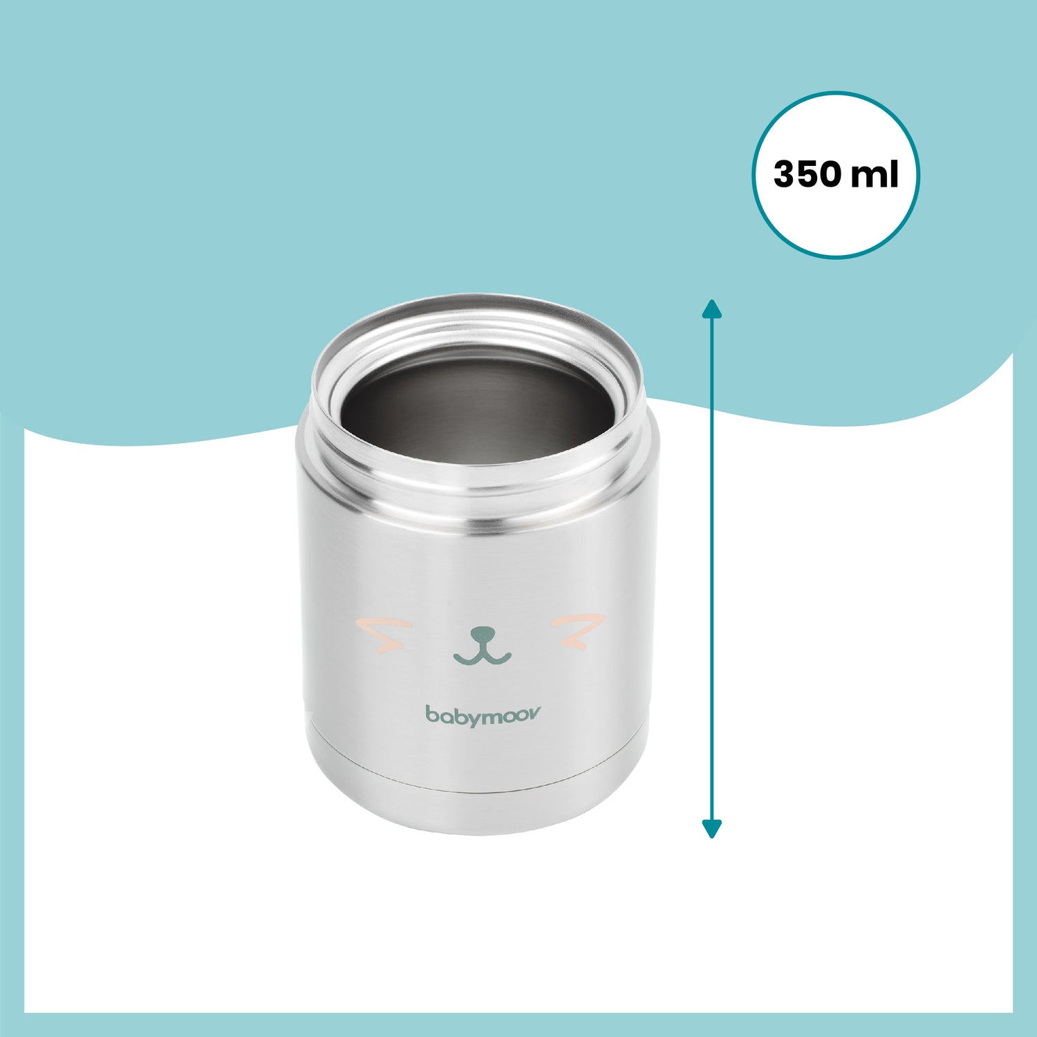 Babymoov Thermos-Lebensmittelbox aus Edelstahl – 350 ml – Thermos-Lebensmittelbox – MamaMilla