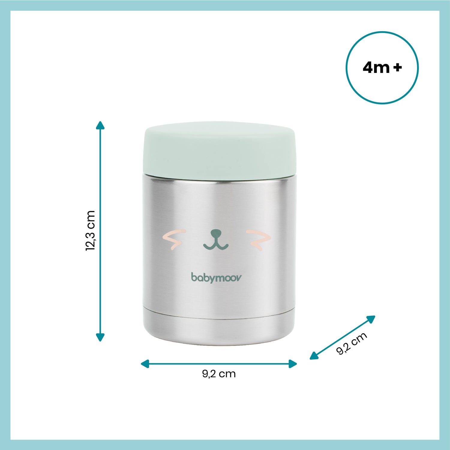 Babymoov Thermos-Lebensmittelbox aus Edelstahl – 350 ml – Thermos-Lebensmittelbox – MamaMilla