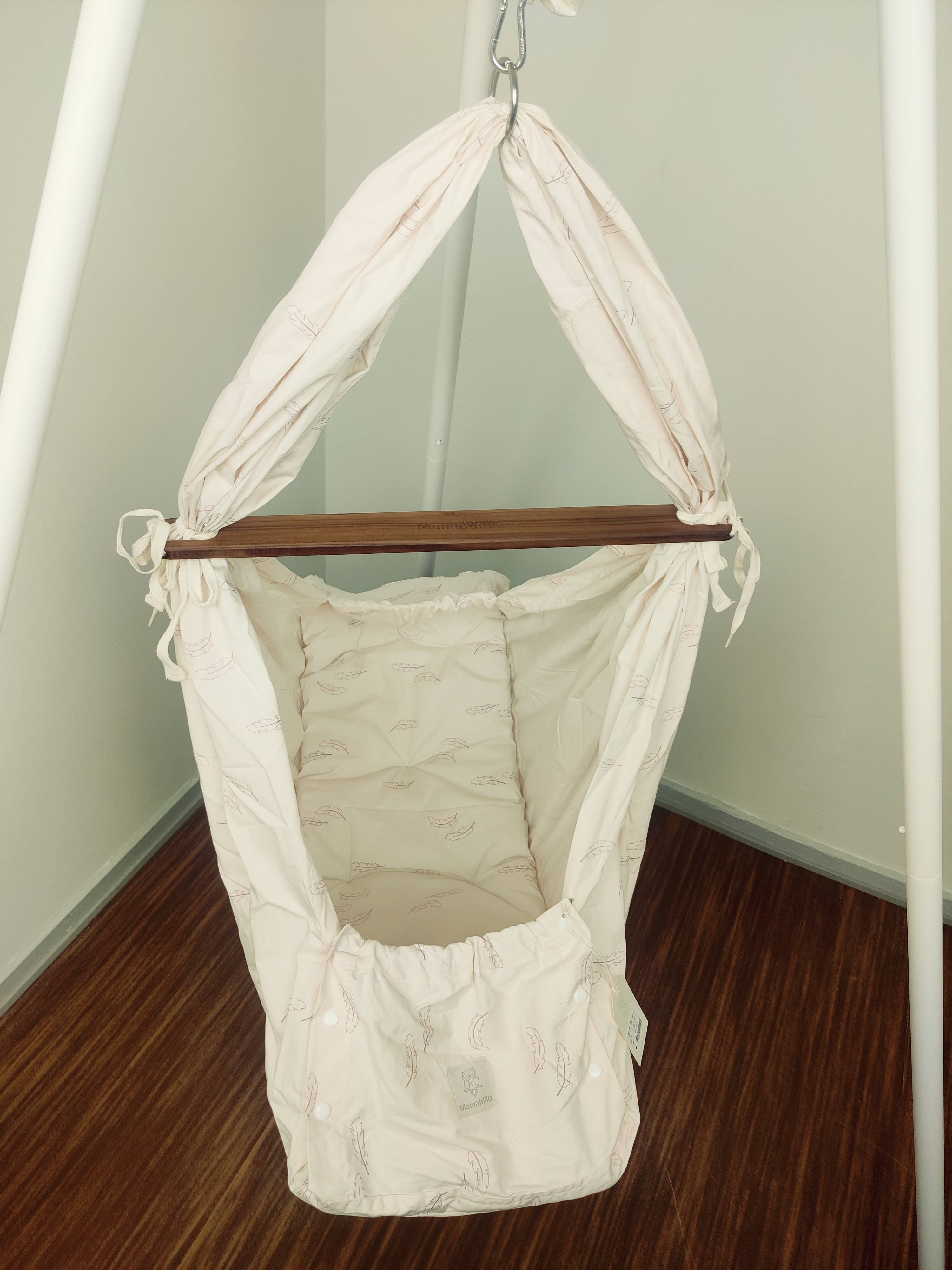 MamaMilla Sling-Wiege – Rosenfedern – Sling-Wiege – MamaMilla