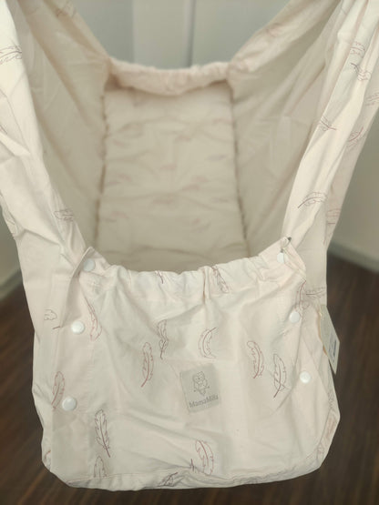 MamaMilla Sling-Wiege – Rosenfedern – Sling-Wiege – MamaMilla