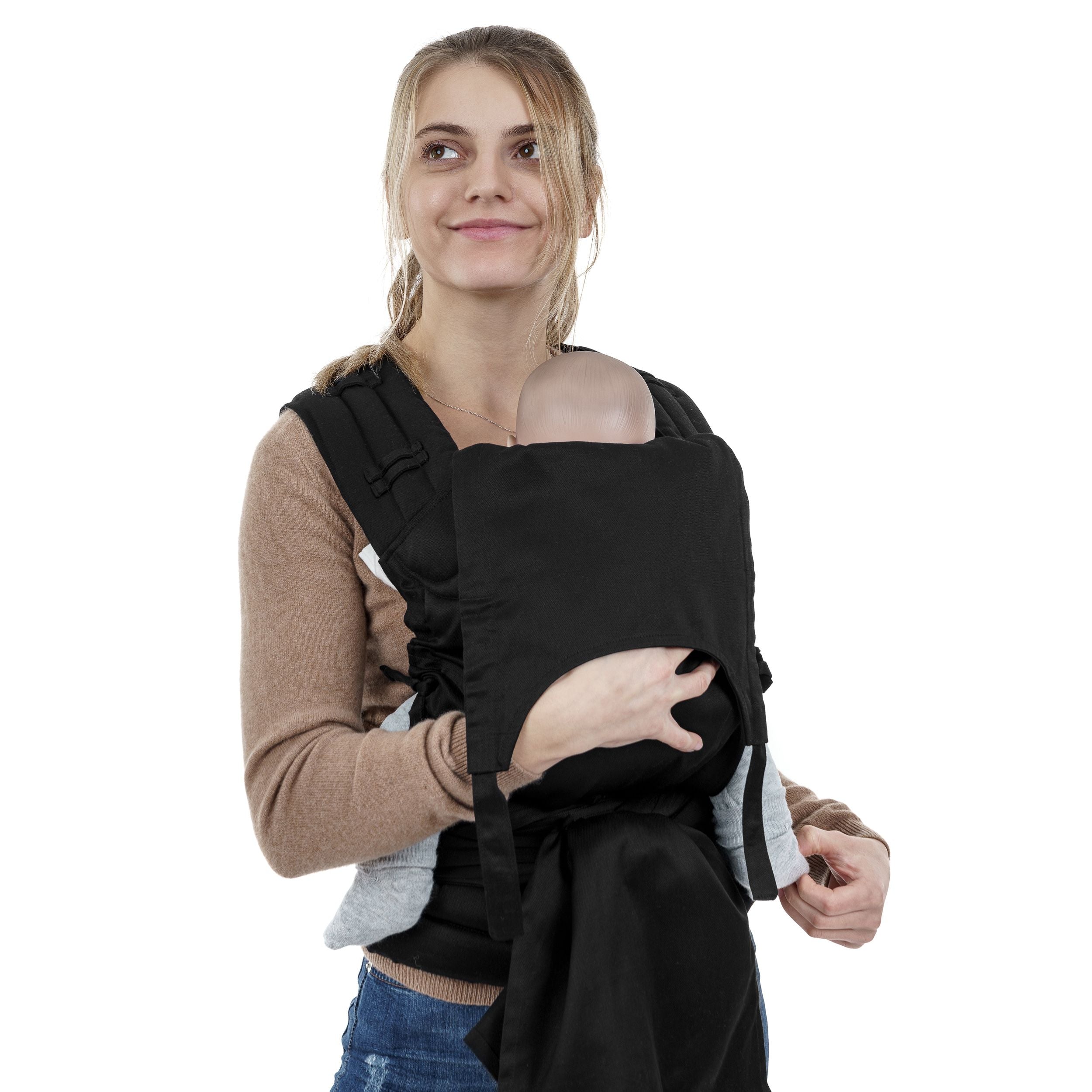 Fidella Fly Tai Tragehilfe – Chevron/Schwarz – Baby – Tragehilfe – MamaMilla
