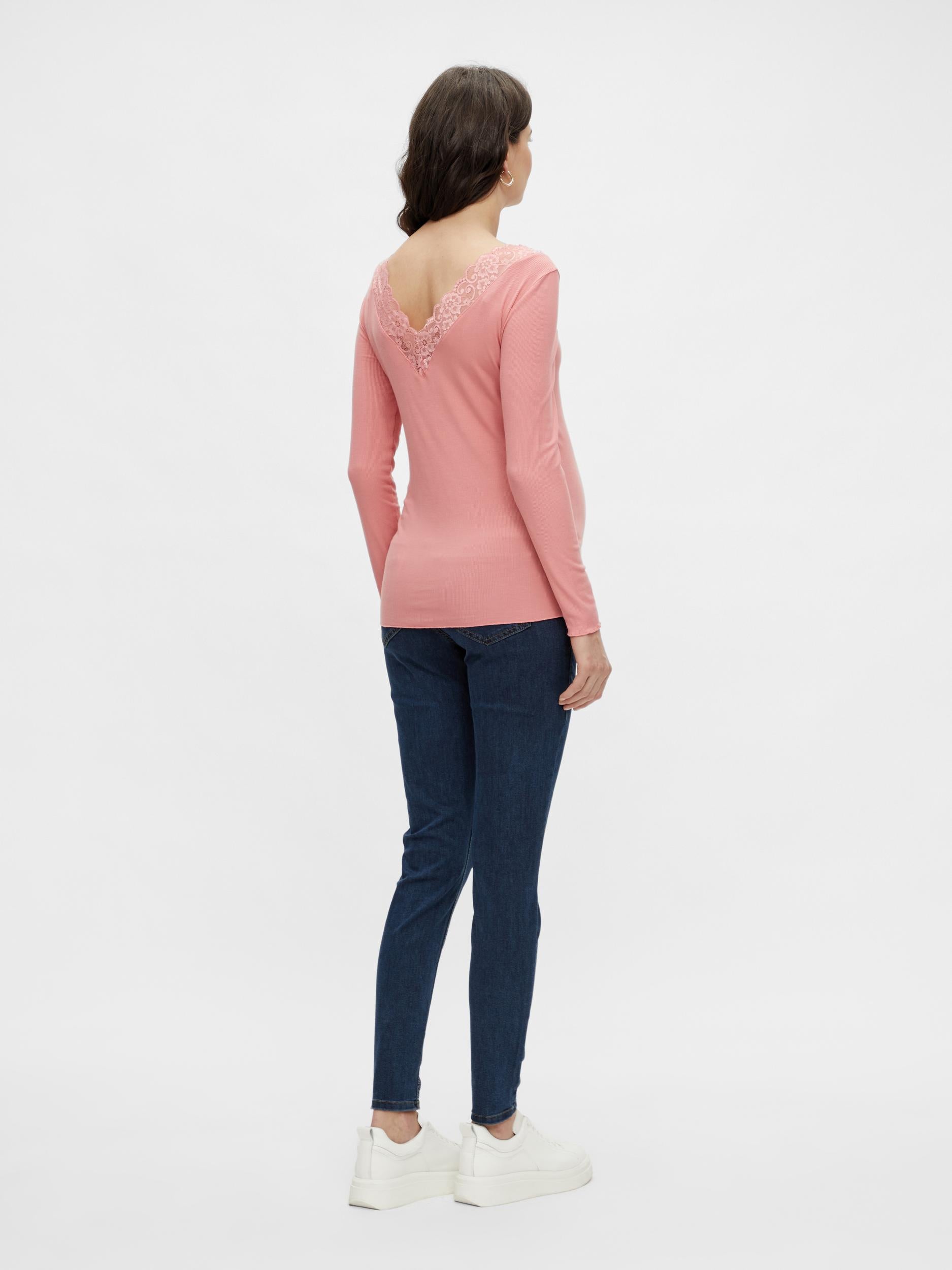 Mamalicious Blonde Umstandsoberteil – Trina – Dusty Rose – Umstandsmode – MamaMilla