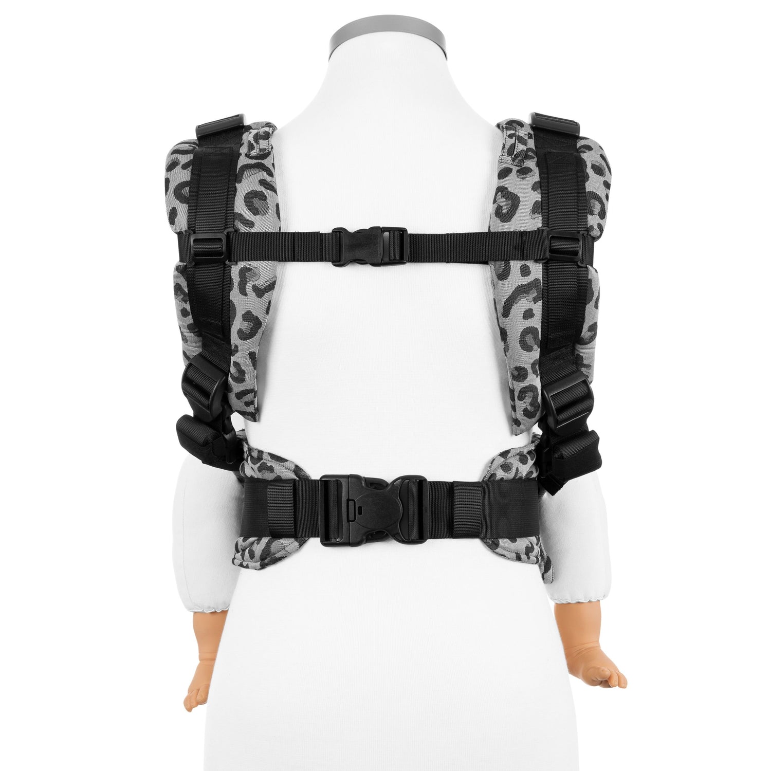 Fidella Fusion Fullbuckle Carrier – Leopard Silver – Baby – Tragehilfe – MamaMilla