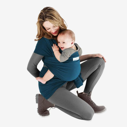 Love radius stretch wikkelbasis - Petrol kleurig - wikkeldoek - MamaMilla
