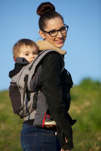 Je porte mon bebe Babytrage – Dunkelgrau – Babytrage – MamaMilla