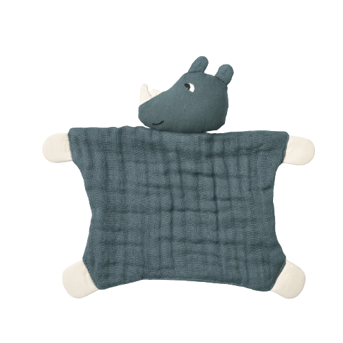 Liewood Kuscheltuch - Amaya Kuschelteddy - Nashorn / Walblau - Kuscheltuch - MamaMilla