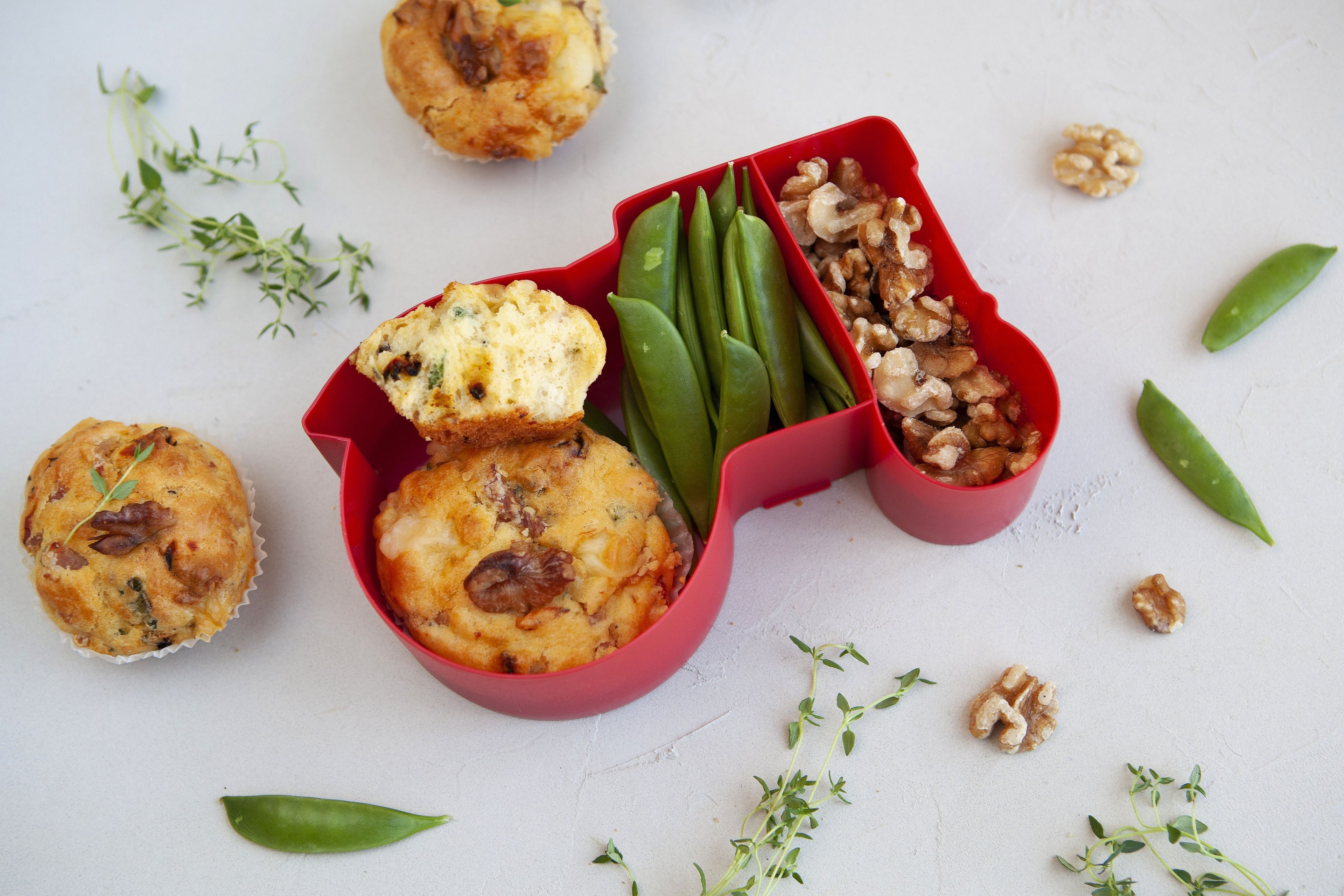 BLAFRE Lunchbox mit 2 Fächern – Elefant – Rosa – Lunchbox – MamaMilla