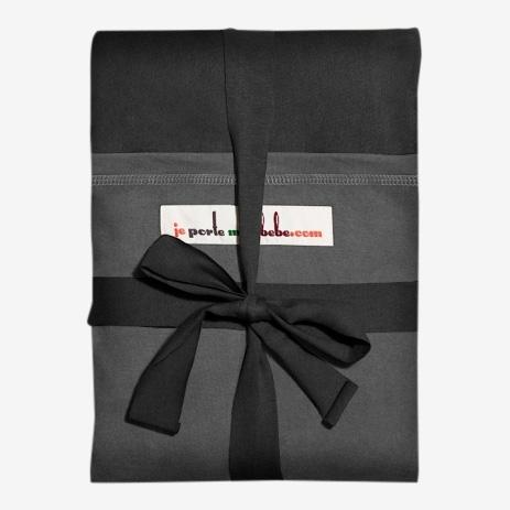 Love radius rekbare draagdoek origineel - Zwart/Coal grijs - draagdoek - MamaMilla