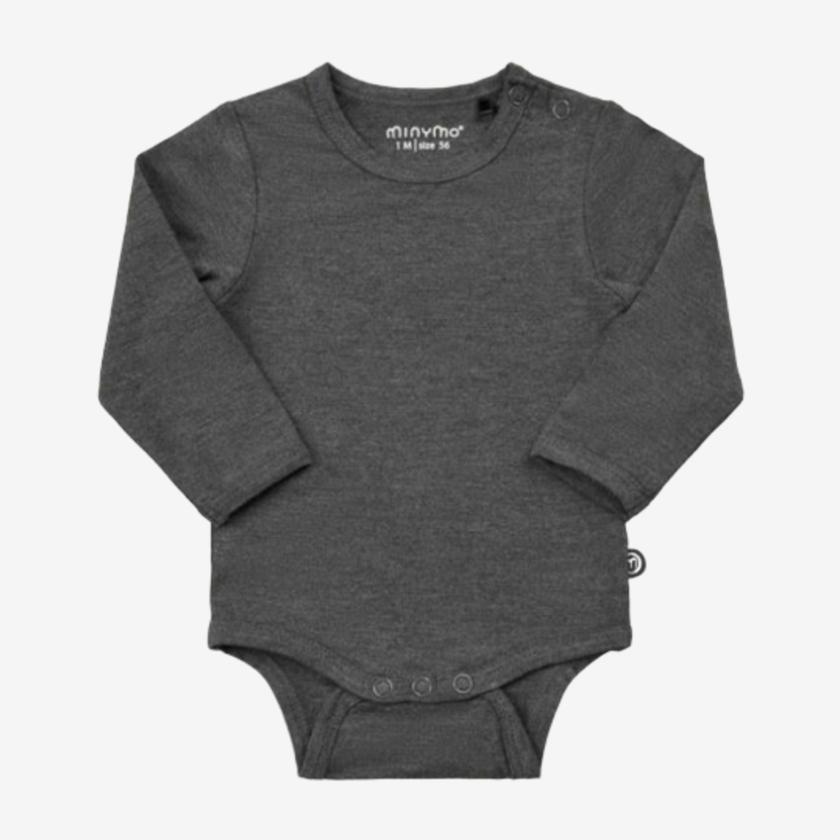 Minymo-Body aus Bambus – Dunkelgrau – Body – MamaMilla