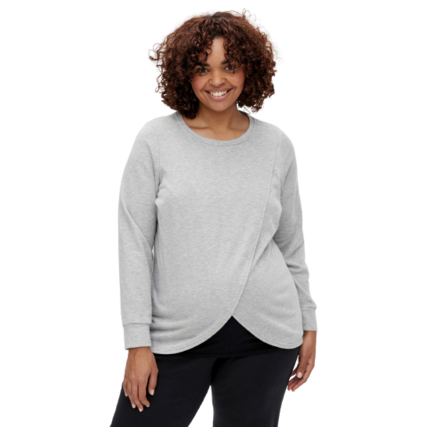 Mamalicious doppellagiges Stilltop – Christiane Iris – Curve – Umstandsmode – MamaMilla
