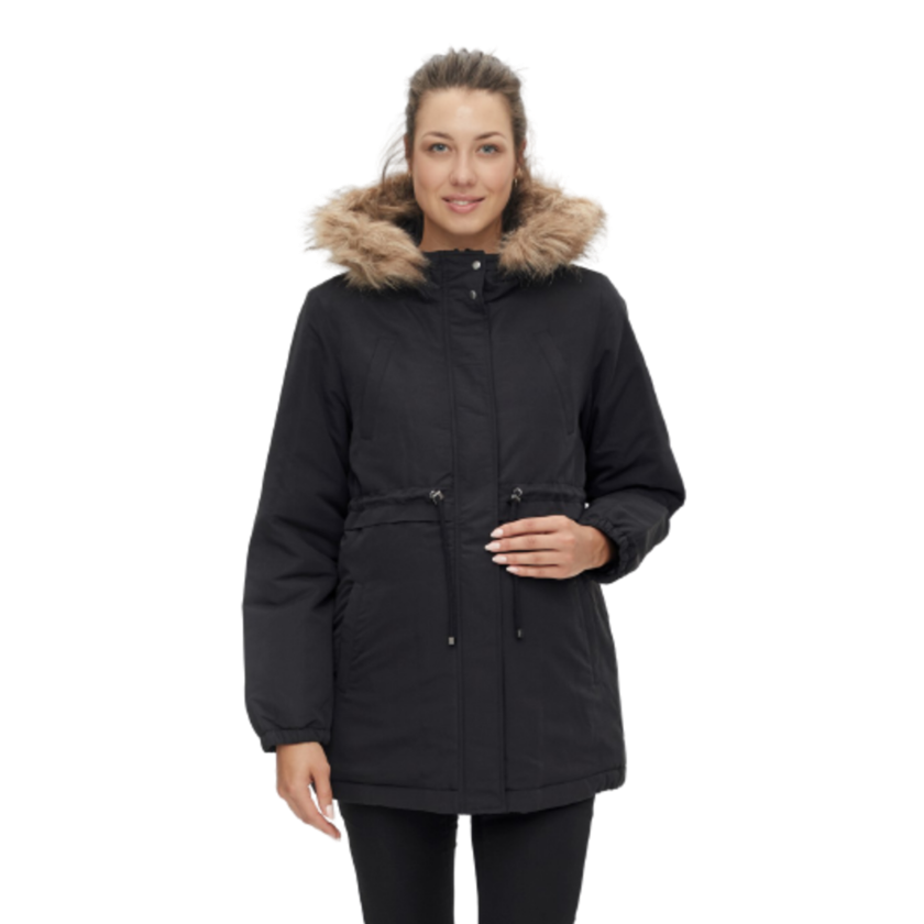 Mamalicious Vente Parka Jacke – Jessa – Schwarz – Umstandsjacke – MamaMilla