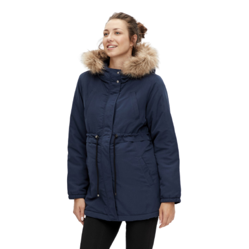 Mamalicious Umstands-Parkajacke – Jessa – Marineblauer Blazer – Umstandsjacke – MamaMilla